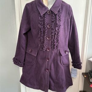 Purple Women's Coat vintage size L